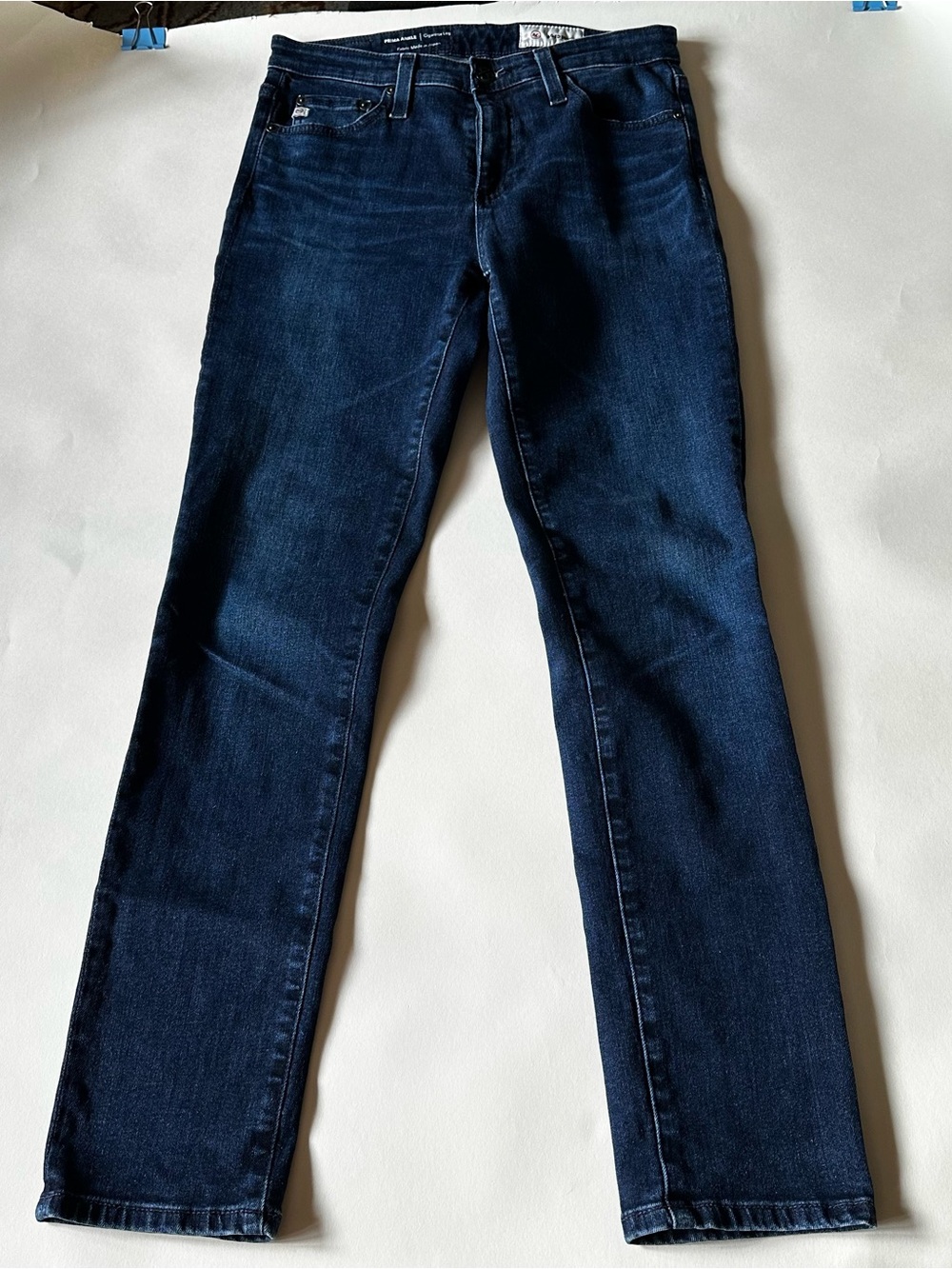 AG Adriano Goldschmied Prima Ankle Cigarette Leg Jeans | Size 26 | Dark Indigo